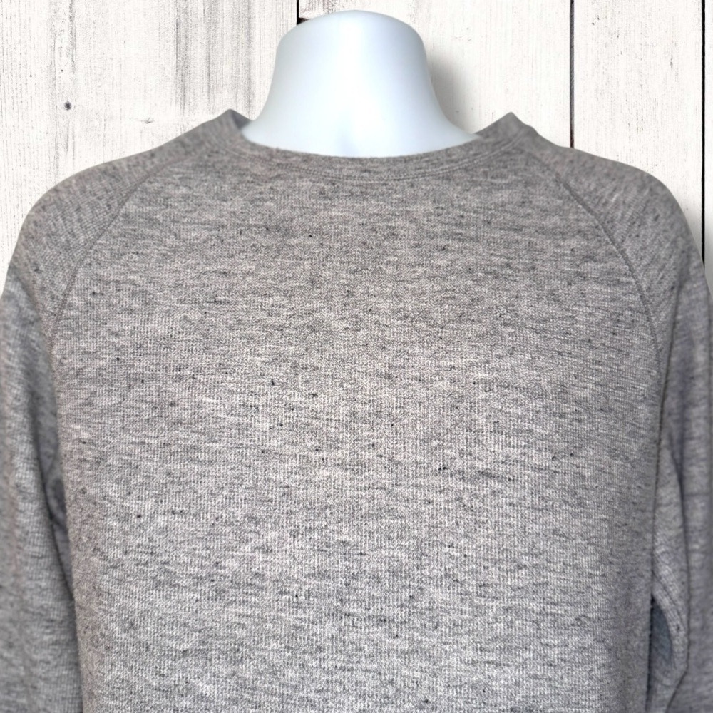 Banana Republic Men’s Heather Gray Pullover Sweatshirt Sweater Size M - Picture 5 of 7